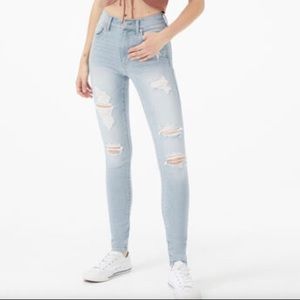 High Rise Skinny Jeggings | Ripped